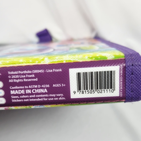 Lisa Frank TIKANNI HUSKY Trifold Portfolio Storage Case Folder School Art 2020 - Picture 3 of 9